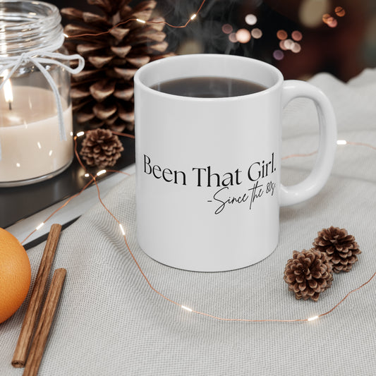 Been That Girl Since the 80s Nostalgia Mug | Ideal Gift for Friends, Coffee Lovers, Birthday, Retro Vibe, Unique Teacup